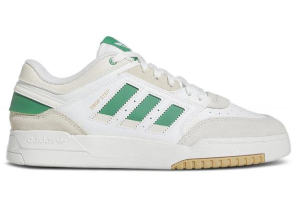 Adidas Drop Step Low White Semi Court Green