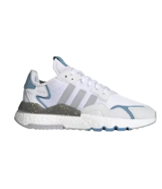 Кроссовки Adidas Nite Jogger белые с синим