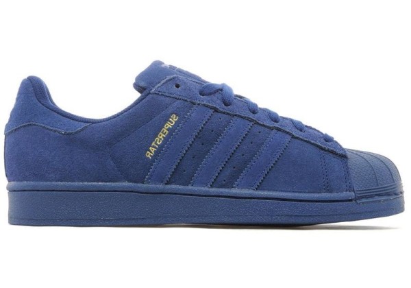 Кроссовки Adidas Superstar синие моно