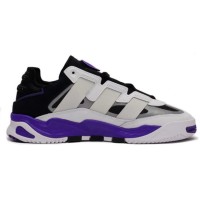 Кроссовки Adidas Niteball белые с фиолетовым