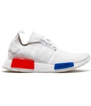 Кроссовки Adidas NMD белые с красным