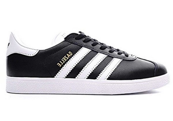 Кроссовки Adidas Gazelle кожаные черно-белые