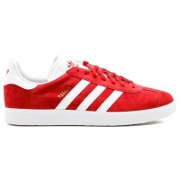 Кроссовки Adidas Gazelle красные с белым
