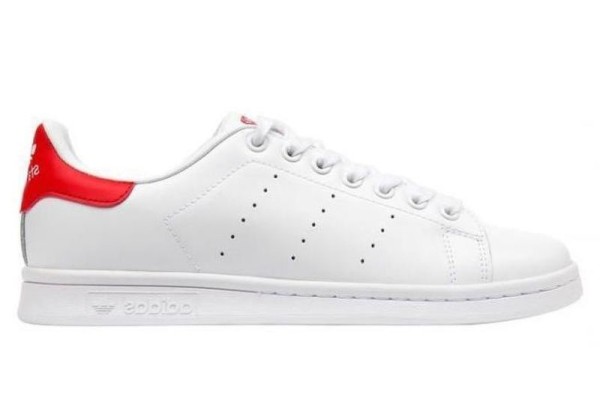 Кроссовки Adidas Stan Smith белые с красным