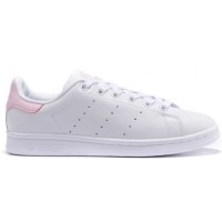 Кроссовки Adidas Stan Smith белые с розовым