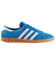 Кроссовки Adidas Hamburg голубые с белым