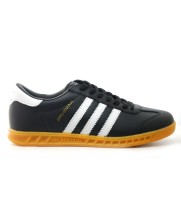 Кроссовки Adidas Hamburg кожаные черные