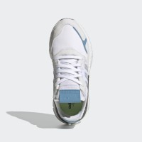 Кроссовки Adidas Nite Jogger белые с синим