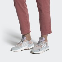 Кроссовки Adidas Nite Jogger белые с серым