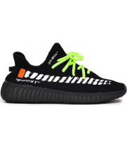 Кроссовки Adidas Yeezy Boost 350 V2 x Off White Custom черные