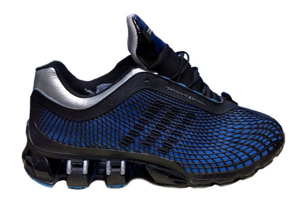 Кроссовки Adidas Posche Design Sport черно-синие с серебристым