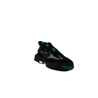 Кроссовки Adidas Niteball черные с зеленым