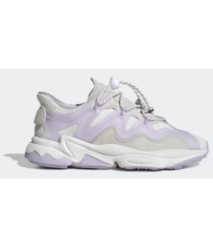Кроссовки Adidas Ozweego Plus белые с фиолетовым