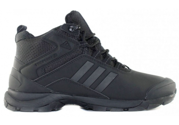 Adidas Terrex ClimaProof Black высокие c мехом