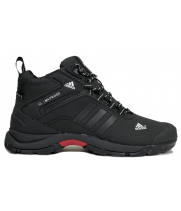 Adidas Terrex Climaproof High Black White с мехом