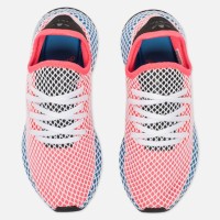 Кроссовки мужские Adidas Deerupt Runner красные с синим
