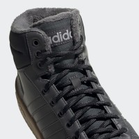 Зимние кроссовки Adidas Hoops 2.0 высокие темно-серые