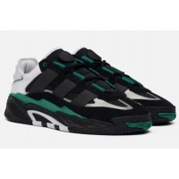 Кроссовки Adidas Niteball черные с зеленым