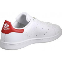 Кроссовки Adidas Stan Smith белые с красным