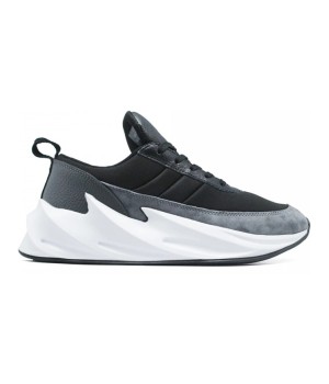 Кроссовки мужские Adidas Sharks черные с серым
