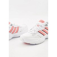 Кроссовки Adidas Strutter белые с розовым