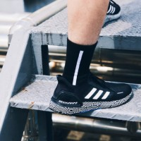 Кроссовки Adidas Ultra Boost черные с белым