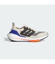 Кроссовки Adidas Ultra Boost бело-серые с синим