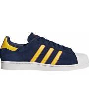 Кроссовки Adidas Superstar синий с желтым