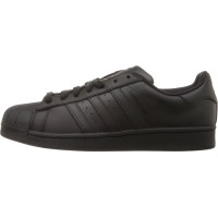Кроссовки Adidas Superstar черные моно