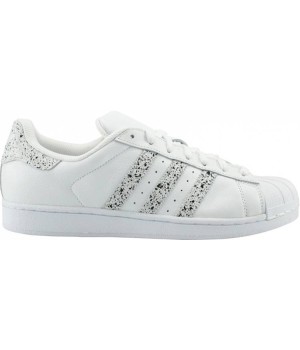 Кроссовки Adidas Superstar белые с мрамором