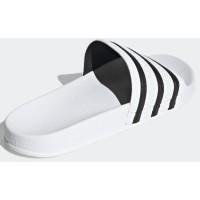 Adidas шлепанцы Adilette белые с черным