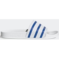 Adidas шлепанцы Adilette белые с синим