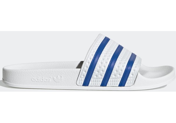 Adidas шлепанцы Adilette белые с синим
