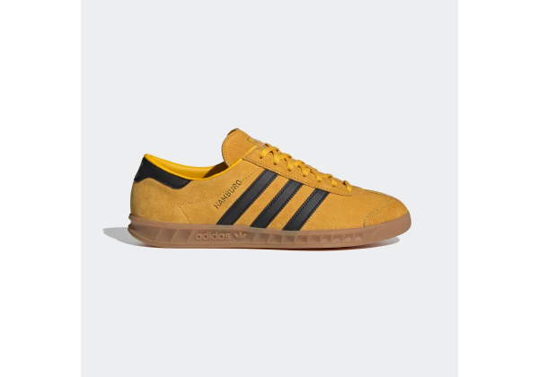 Кроссовки Adidas Hamburg желтые с черным