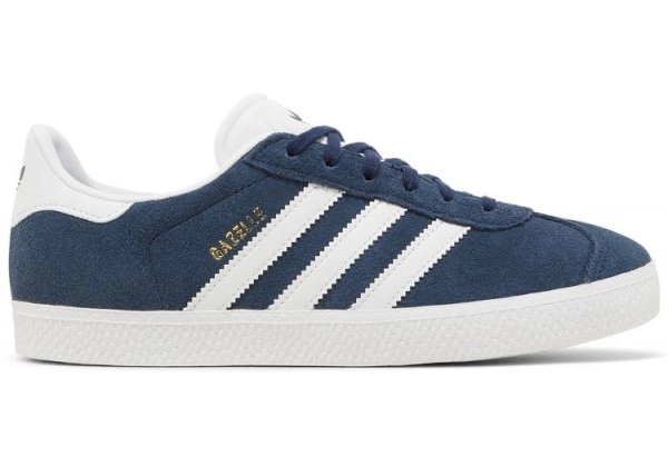 Кроссовки мужские Adidas Gazelle синие с белым
