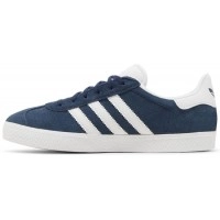 Кроссовки мужские Adidas Gazelle синие с белым