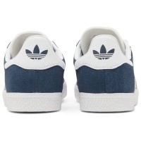 Кроссовки мужские Adidas Gazelle синие с белым