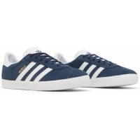 Кроссовки мужские Adidas Gazelle синие с белым