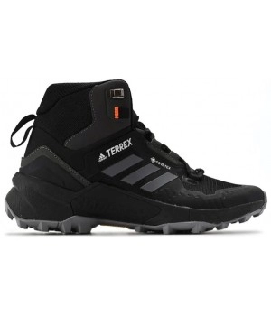 Кроссовки Adidas Terrex Swift R3 Mid Gore-Tex Black Grey Red Winter Termo