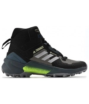 Кроссовки Adidas Terrex Swift R3 Mid Gore-Tex Grey Black Neon Winter Termo