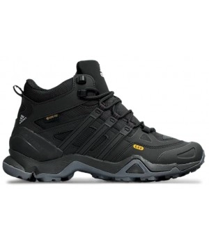 Кроссовки Adidas Terrex Winter Mid Gore-Tex Black Grey утепленные