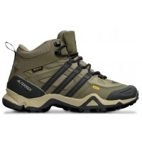Кроссовки Adidas Terrex Winter Mid Gore-Tex Beige Black утепленные