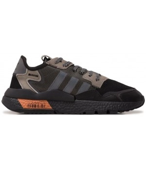 Кроссовки Adidas Nite Jogger Black Grey Orange черные