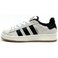 Кроссовки Adidas Campus 00s Crystal White Core Black с мехом