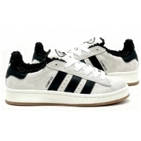 Кроссовки Adidas Campus 00s Crystal White Core Black с мехом