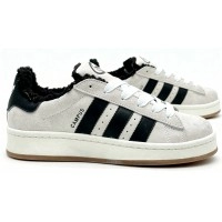 Кроссовки Adidas Campus 00s Crystal White Core Black с мехом