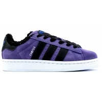 Кроссовки Adidas Campus 00s Purple Black фиолетовые с мехом