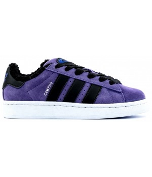 Кроссовки Adidas Campus 00s Purple Black фиолетовые с мехом
