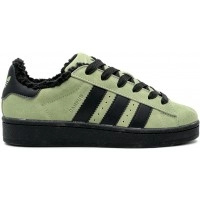 Кроссовки Adidas Campus 00s Green Black With Fur зимние
