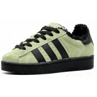Кроссовки Adidas Campus 00s Green Black With Fur зимние